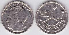 1 franc (Balduino I - Belgique)
