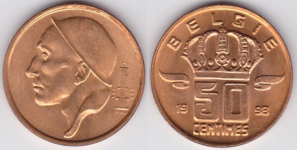 50 centimes (Baldwin I - Belgium)