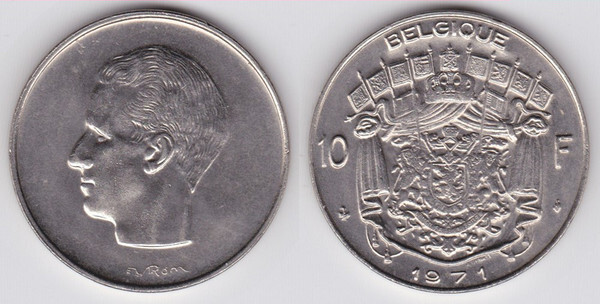 10 francs (Baldwin I - Belgium)