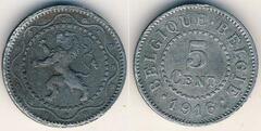 5 centimes (Alberto I - Belgique-België)