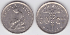 50 centimes (Alberto I - Belgique)