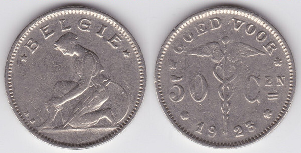 50 centimes (Albert I - België)