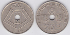 25 centimes (Leopoldo III - Belgique-België)