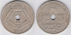 25 centimes (Leopoldo III - België-Belgique)