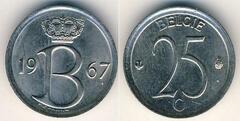 25 centimes (Balduino I - België)
