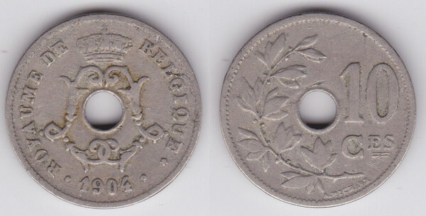 10 centimes (Leopold II - Belgique)