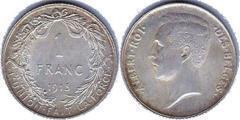 1 franc (Alberto I des belges)