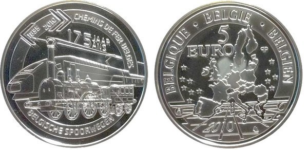 5 euro (175th Anniversary of the Train)