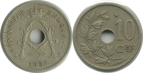 10 centimes (Albert I - België)