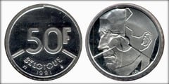 50 francs (Balduino I - Belgique)