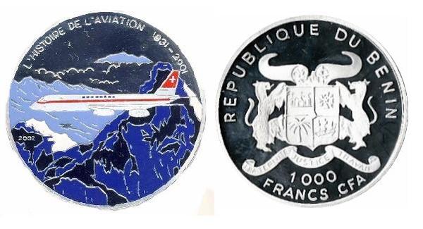 1.000 francs CFA (Aviation History)