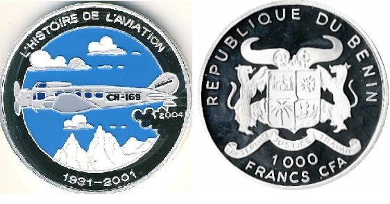 1.000 francs CFA (Aviation History)