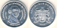 2.500 francs CFA (Abolición de la Esclavitud)
