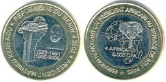 6,000 CFA francs (4 Africa - President Kerekou)