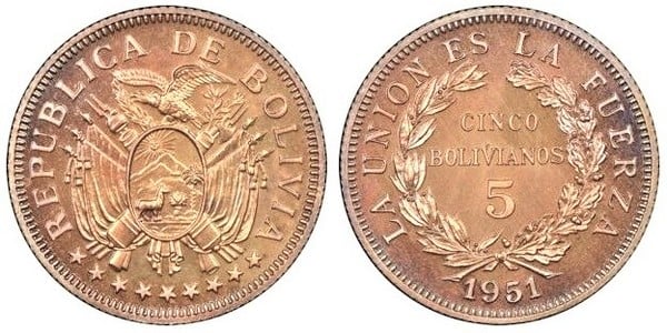 5 bolivianos