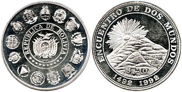 10 bolivianos (1st Iberoamerican Series)