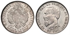 20 centavos (Presidente H. Daza)