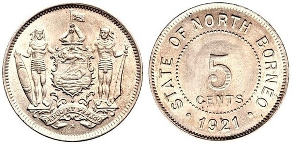 Coin 5 cents 1903 1941 of Northern Borneo Updated Value Foronum