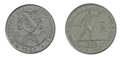 500 dinara (Olympics - Cross-country skiing)