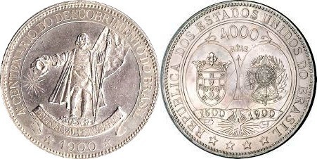 4.000 réis (400th Anniversary of the Discovery of Brazil)