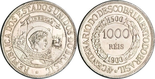 1.000 réis (400th Anniversary of the Discovery of Brazil)