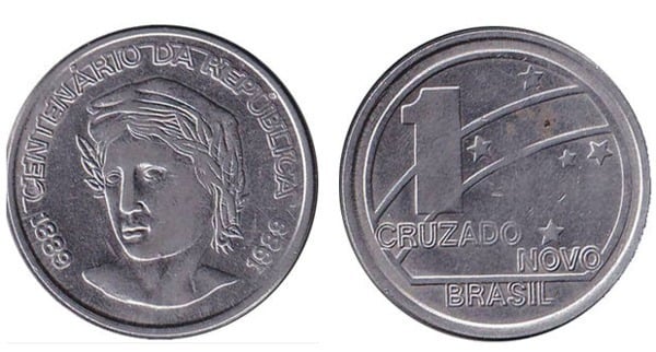 1 cruzado nuevo (Centennial of the Republic)