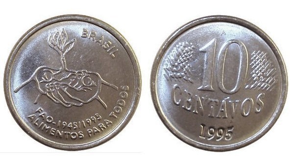 10 centavos (50th Anniversary of FAO)