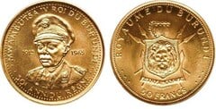 50 francs (50 Aniversario del Reinado de Mwanbutsa IV)