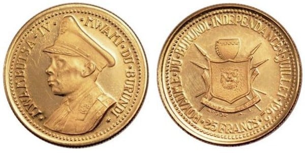 25 francs (Independence of Burundi)