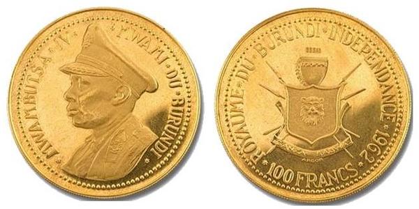 100 francs (Independence of Burundi)