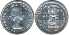 1 dollar (Centenario de la Fundación de la Columbia Británica)