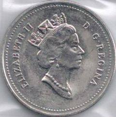 5 cents (125 Aniversario de la Confederación Canadiense)