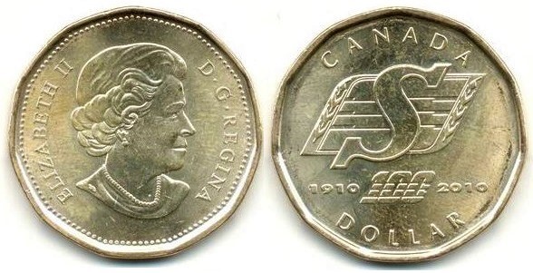 1 dollar (100th Anniversary of the Saskatchewan Roughriders)