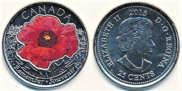 25 cents (Centenary of the poem In Flanders Fields)