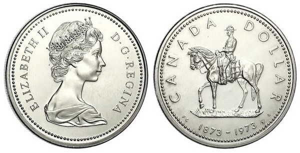 1 dollar (100th Anniversary of the Royal Canadian Mounted Police)