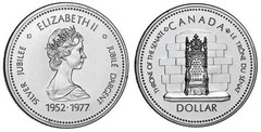 1 dollar (25 Aniversario de la Coronación de la Reina Isabel II)