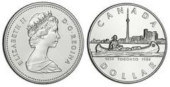 1 dollar (150 Aniversario de Toronto)