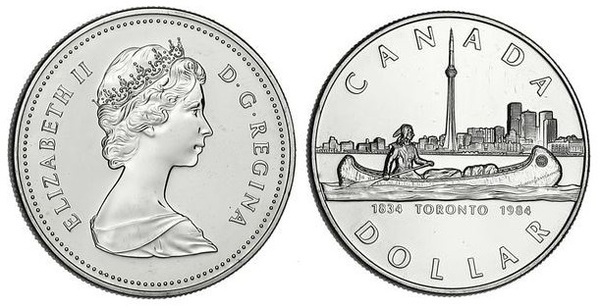 1 dollar (Toronto's 150th Anniversary)