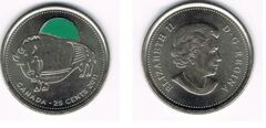 25 cents (Bisonte - Coloreada)