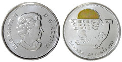 25 cents (Halcón peregrino - Coloreada)