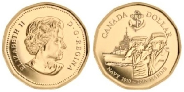 1 dollar (Centennial of the Royal Canadian Navy)