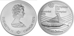 10 dollars (XXI JJ.OO. Montreal 1976 - Estadio)