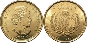 1 dollar (75th Anniversary of the United Nations)