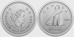 10 cents (Recuerdo póstumo de Elizabeth II)