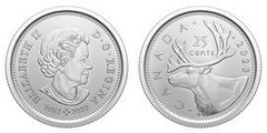 25 cents (Recuerdo póstumo de Elizabeth II)
