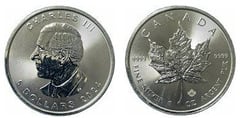 5 dollars  (Maple Leaf - Charles III)