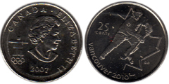 25 cents - XXI Olympic Winter Games Vancouver 2010 - Ice Hockey