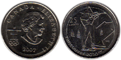 25 cents - XXI Olympic Winter Games, Vancouver 2010 - Biathlon