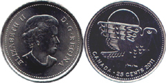 25 cents (Peregrine Falcon)