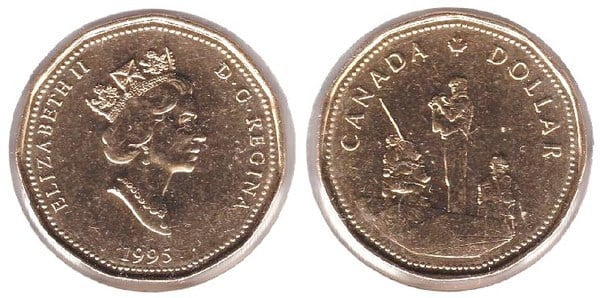 1 dollar (Peacekeeping Monument in Ottawa)